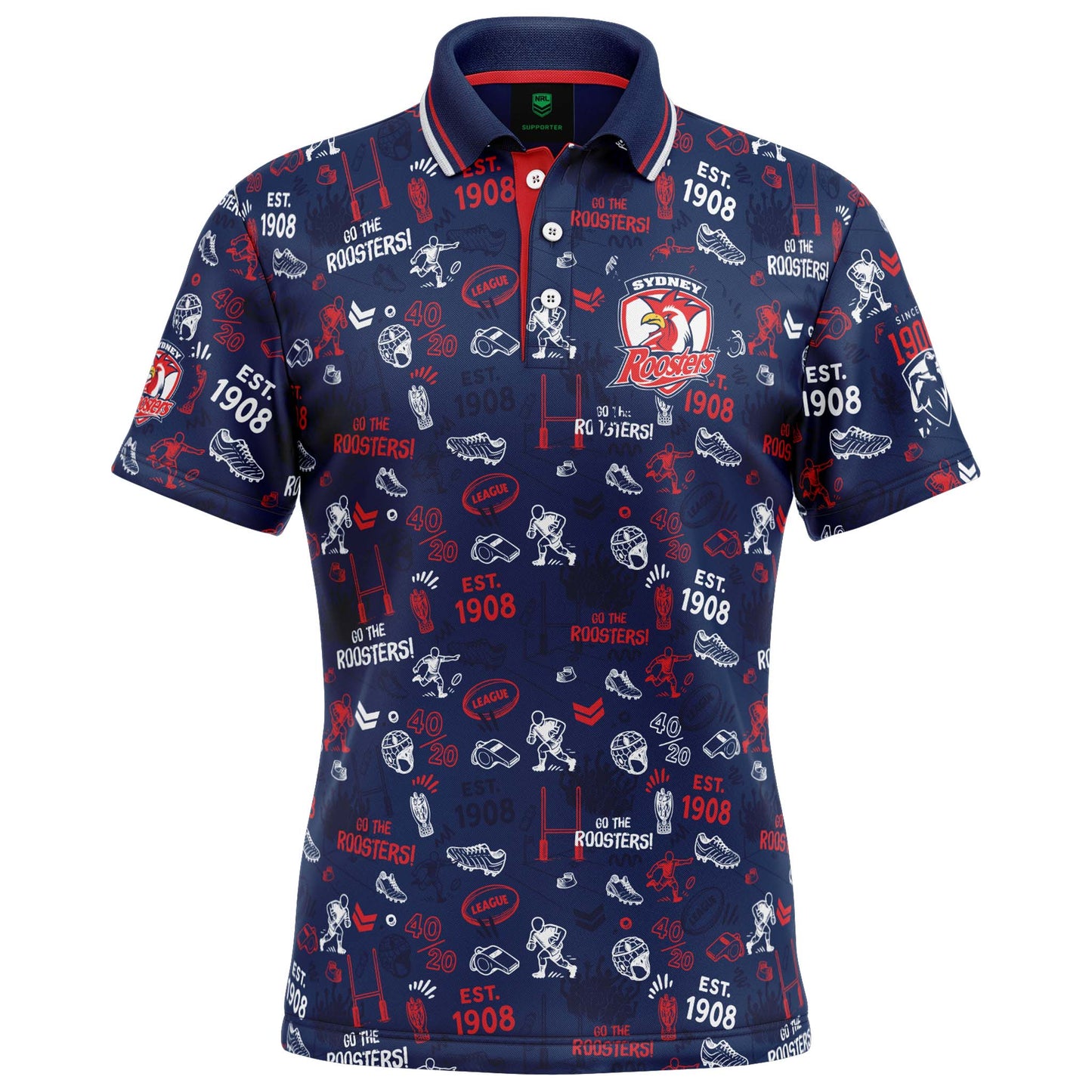 Sydney Roosters Scrambler Golf Polo