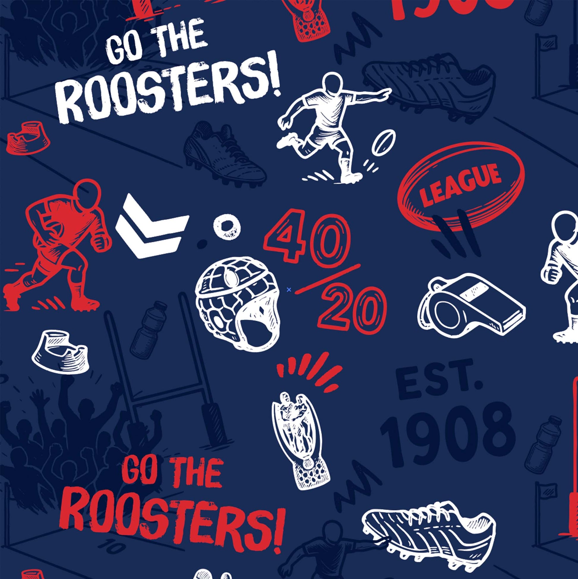 Sydney Roosters Scrambler Golf Polo - View 2
