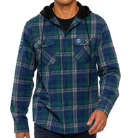 Canberra Raiders Hooded Flannel Shirt