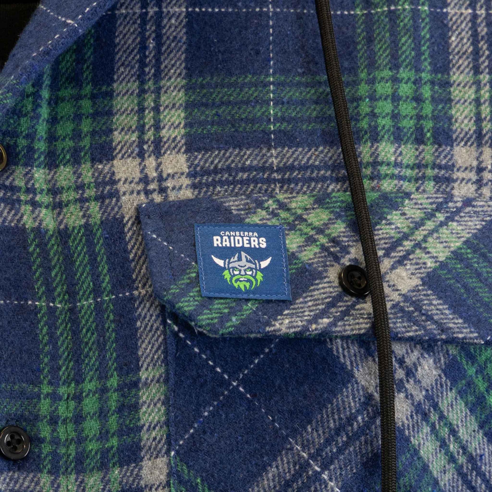 Canberra Raiders Hooded Flannel Shirt - View 2
