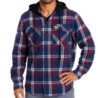 Sydney Roosters Hooded Flannel Shirt