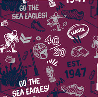 Manly Warringah Sea Eagles Scrambler Golf Polo