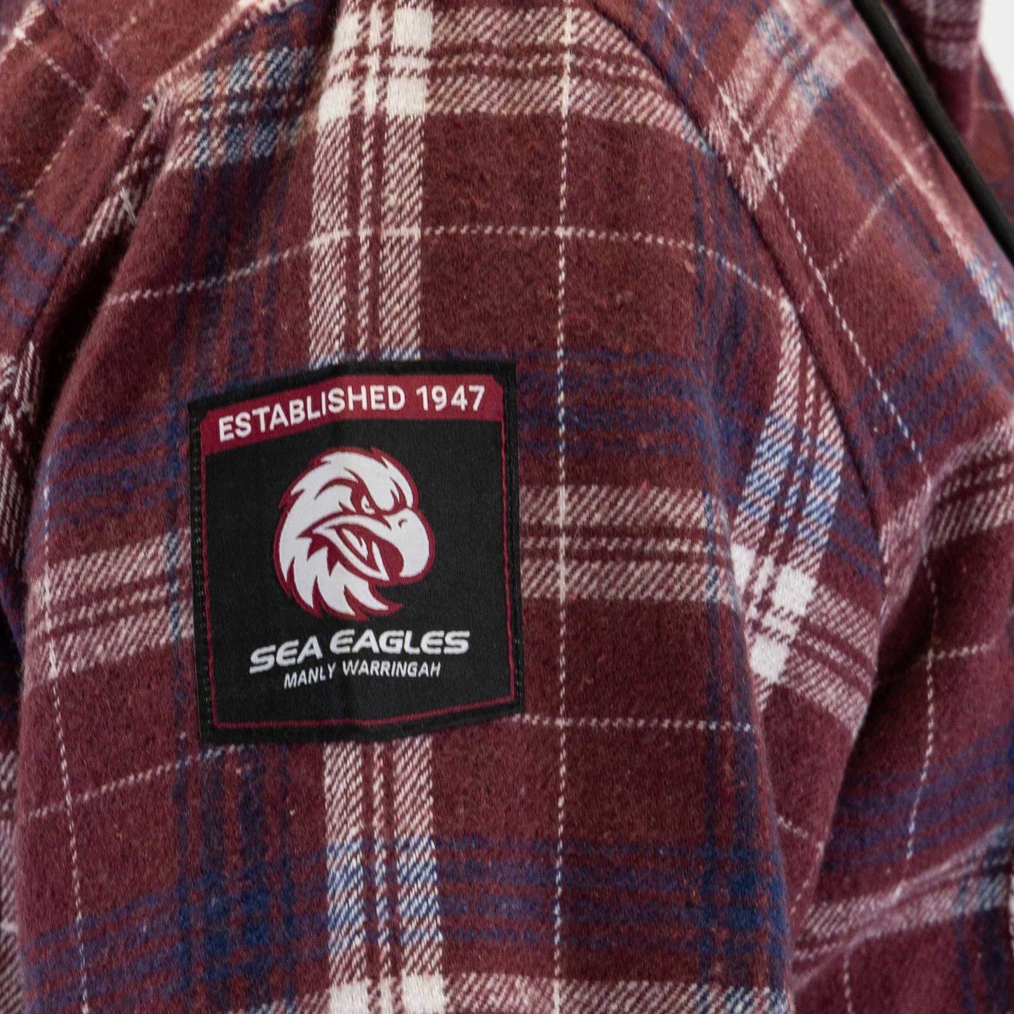 Manly Warringah Sea Eagles Hooded Flannel Shirt