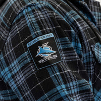Cronulla-Sutherland Sharks Hooded Flannel Shirt