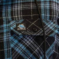 Cronulla-Sutherland Sharks Hooded Flannel Shirt