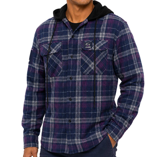 Melbourne Storm Hooded Flannel Shirt - View 1