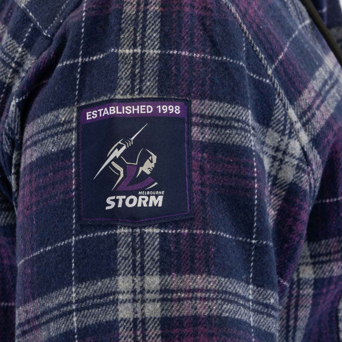 Melbourne Storm Hooded Flannel Shirt