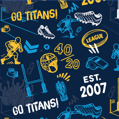Gold Coast Titans Scrambler Golf Polo - View 2