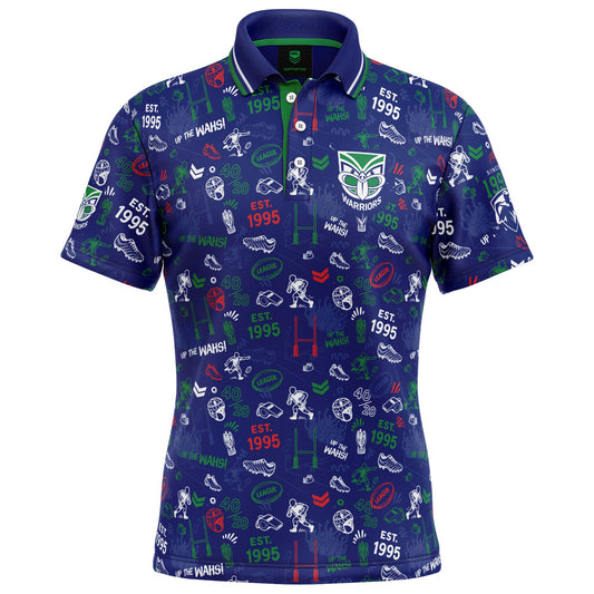 New Zealand Warriors Scrambler Golf Polo - View 1
