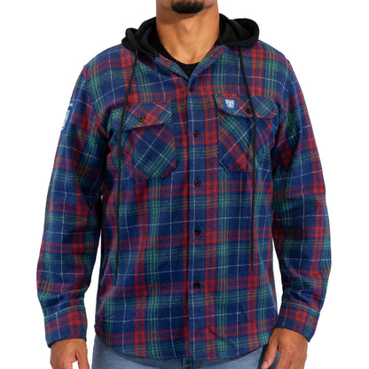 New Zealand Warriors Hooded Flannel Shirt - View 1