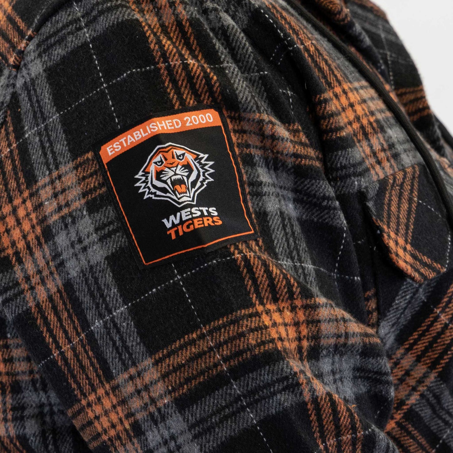 Wests Tigers Hooded Flannel Shirt