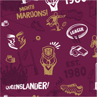 QLD Maroons Mens Scrambler Golf Polo