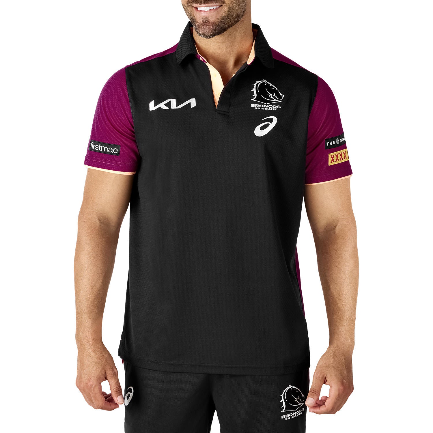 Brisbane Broncos 2024 Mens Team Polo