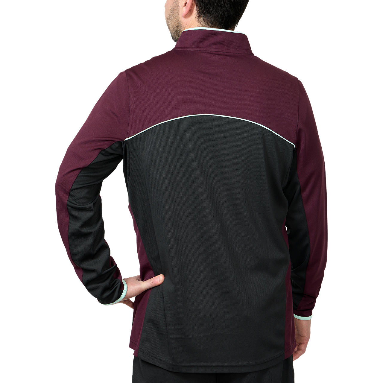 Brisbane Broncos 2025 Mens 1/4 Zip Warm Up Top