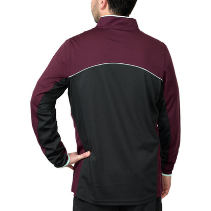 Brisbane Broncos 2025 Mens 1/4 Zip Warm Up Top - View 6