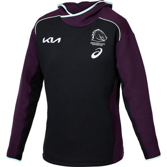 Brisbane Broncos 2025 Mens Training Hoodie - View 1