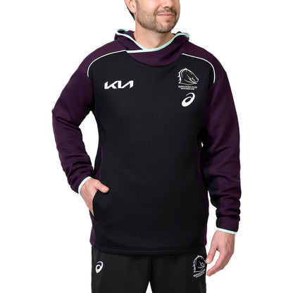 Brisbane Broncos 2025 Mens Training Hoodie - View 3