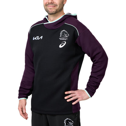 Brisbane Broncos 2025 Mens Training Hoodie - View 4