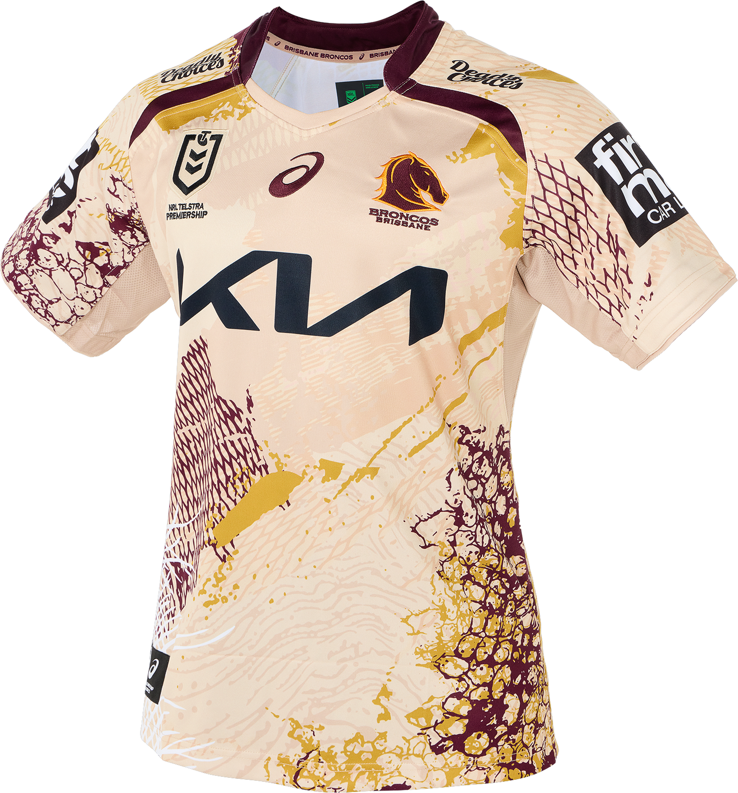 Brisbane Broncos Mens 2025 Replica Indigenous Jersey