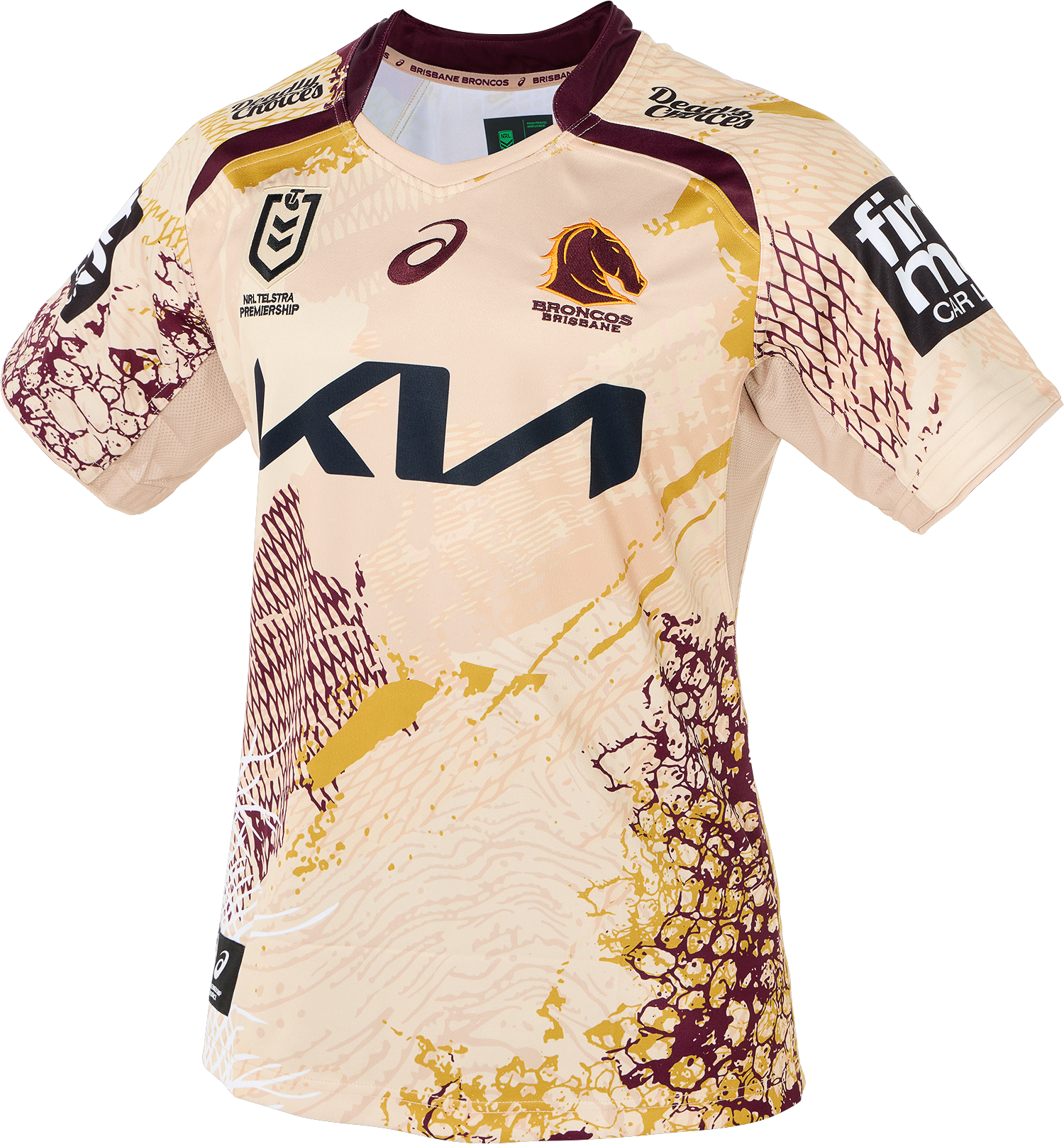 Brisbane Broncos Mens 2025 Replica Indigenous Jersey - View 1