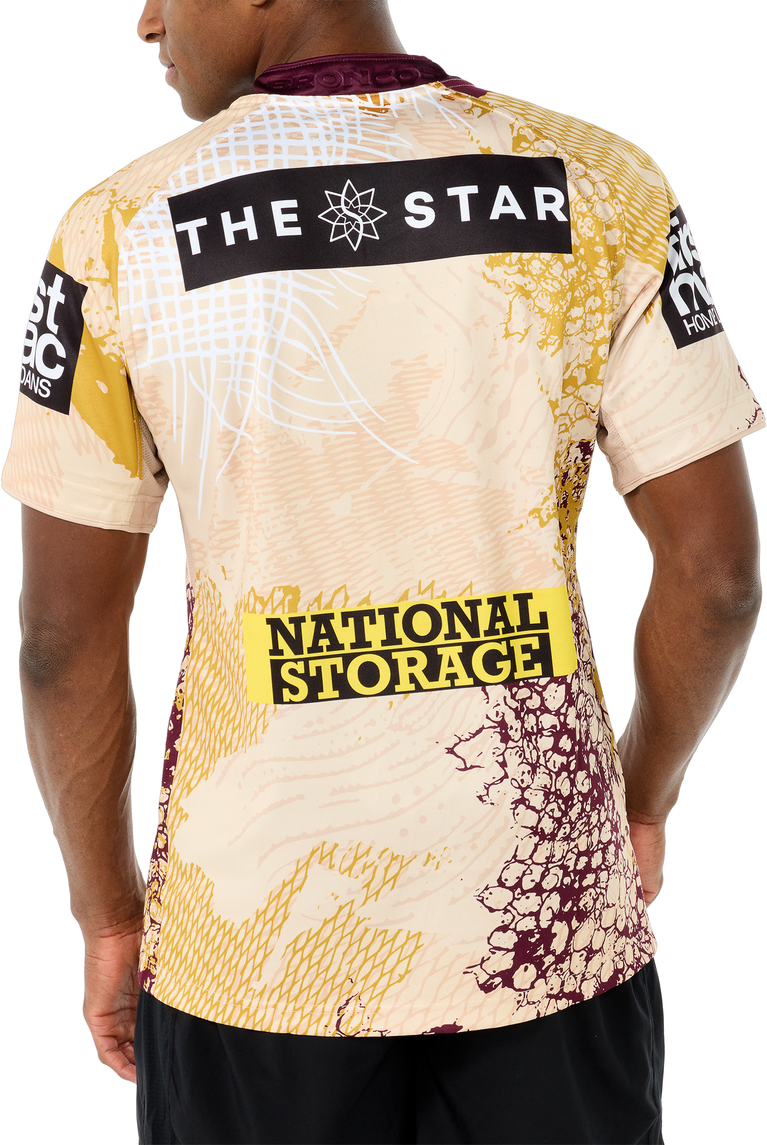Brisbane Broncos Mens 2025 Replica Indigenous Jersey - View 4