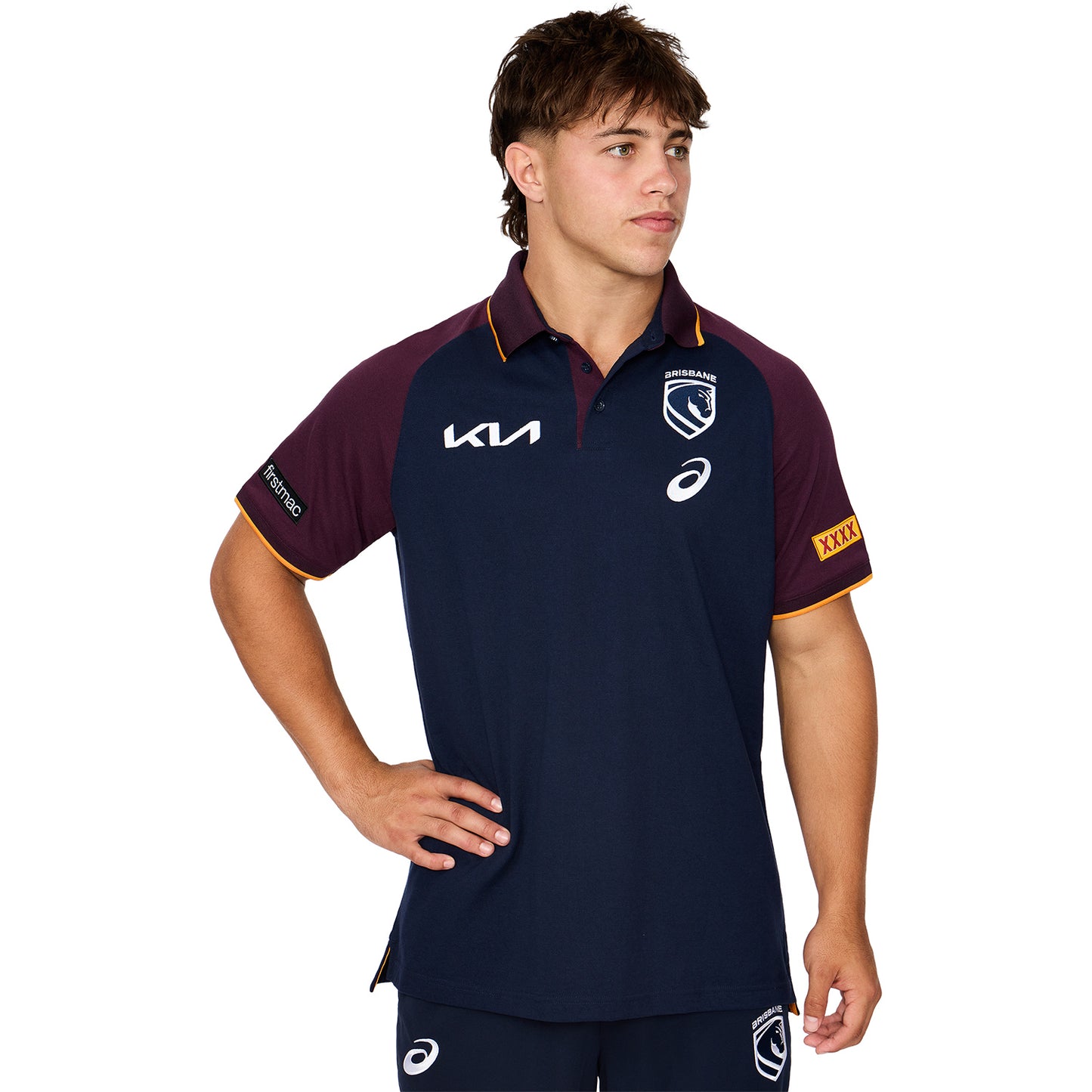 Brisbane Broncos Mens 2026 Team Polo