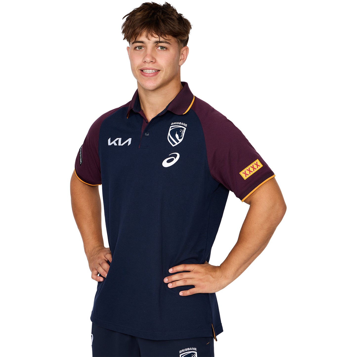 Brisbane Broncos Mens 2026 Team Polo