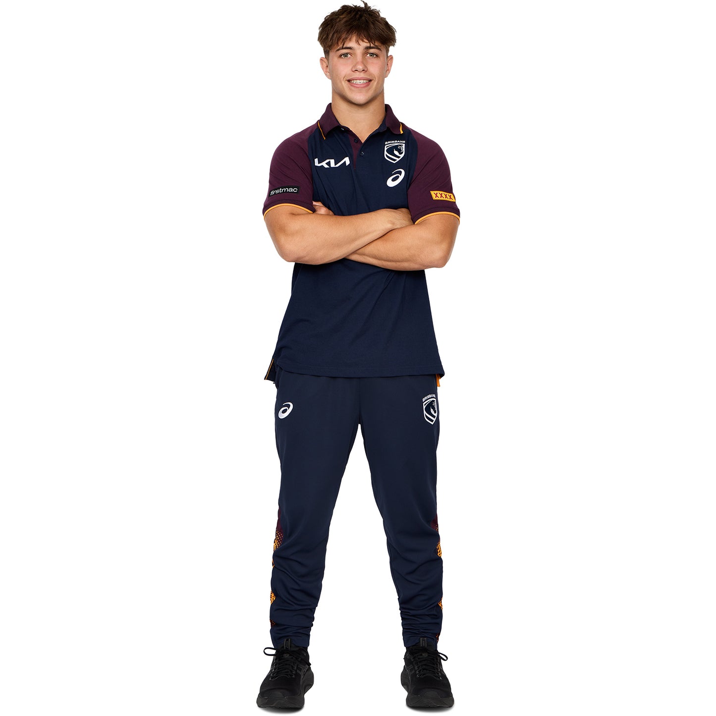 Brisbane Broncos Mens 2026 Team Polo