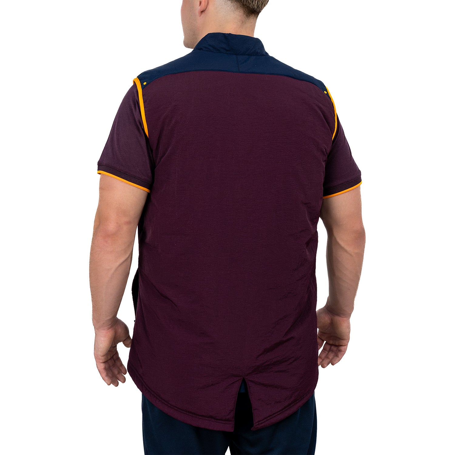 Brisbane Broncos Mens 2026 Puffer Vest Jacket - View 3