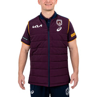 Brisbane Broncos Mens 2026 Puffer Vest Jacket