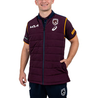 Brisbane Broncos Mens 2026 Puffer Vest Jacket