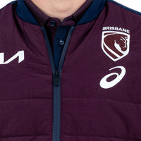 Brisbane Broncos Mens 2026 Puffer Vest Jacket
