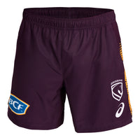 Brisbane Broncos Mens 2026 Training Shorts Maroon