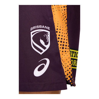 Brisbane Broncos Mens 2026 Training Shorts Maroon - View 11