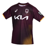 Brisbane Broncos Mens 2026 Training Tee Maroon