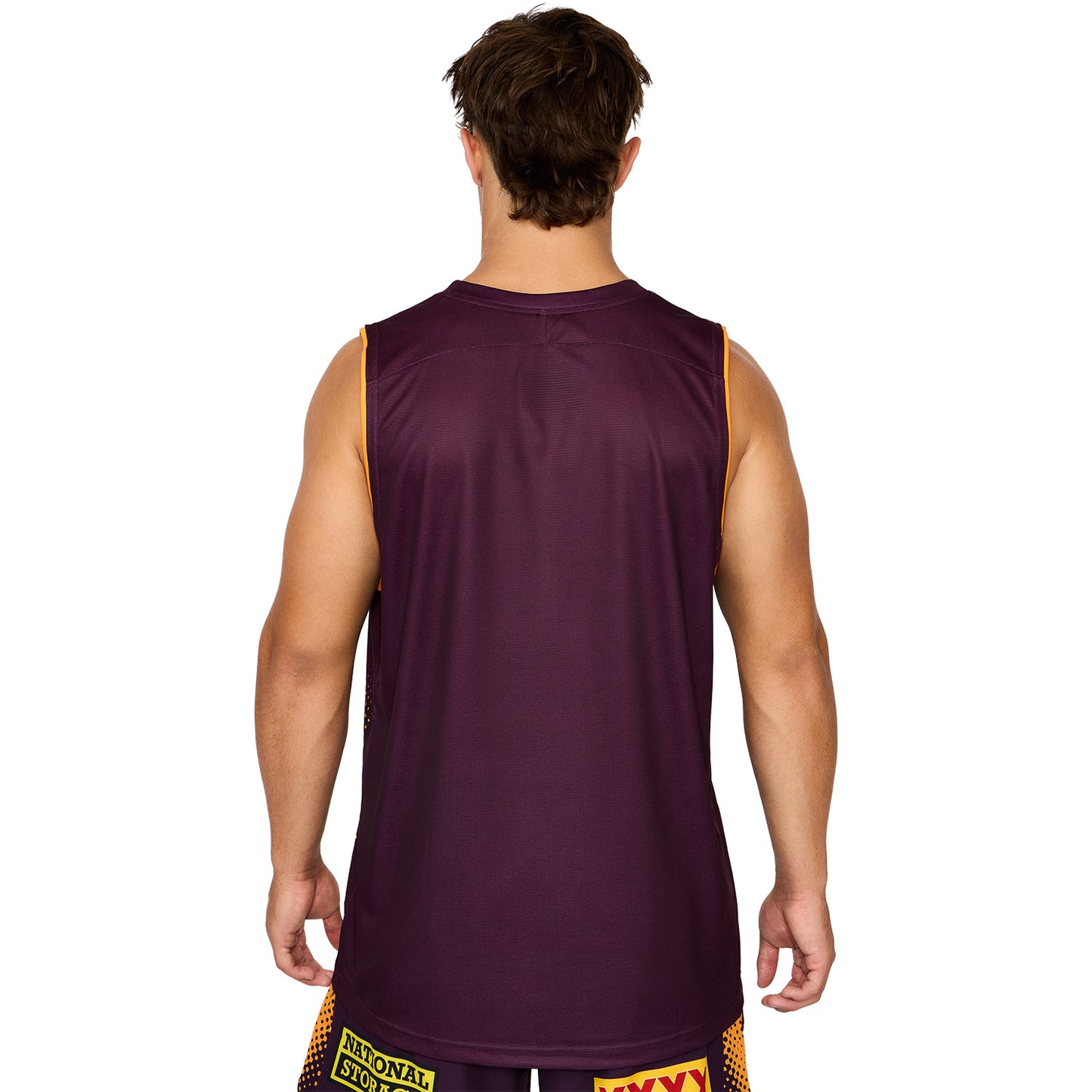 Brisbane Broncos Mens 2026 Training Singlet Maroon