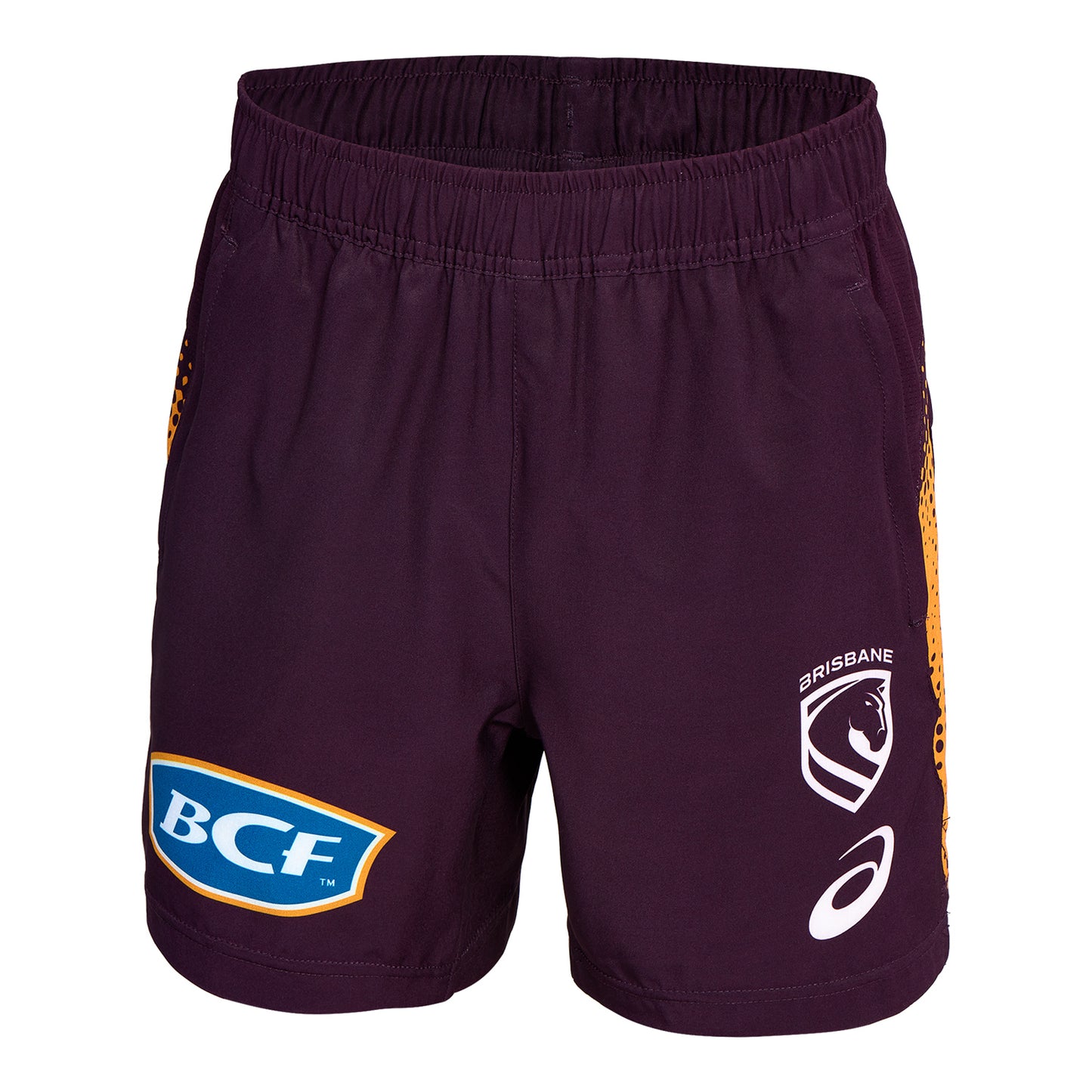 Brisbane Broncos Youth 2026 Training Shorts Maroon