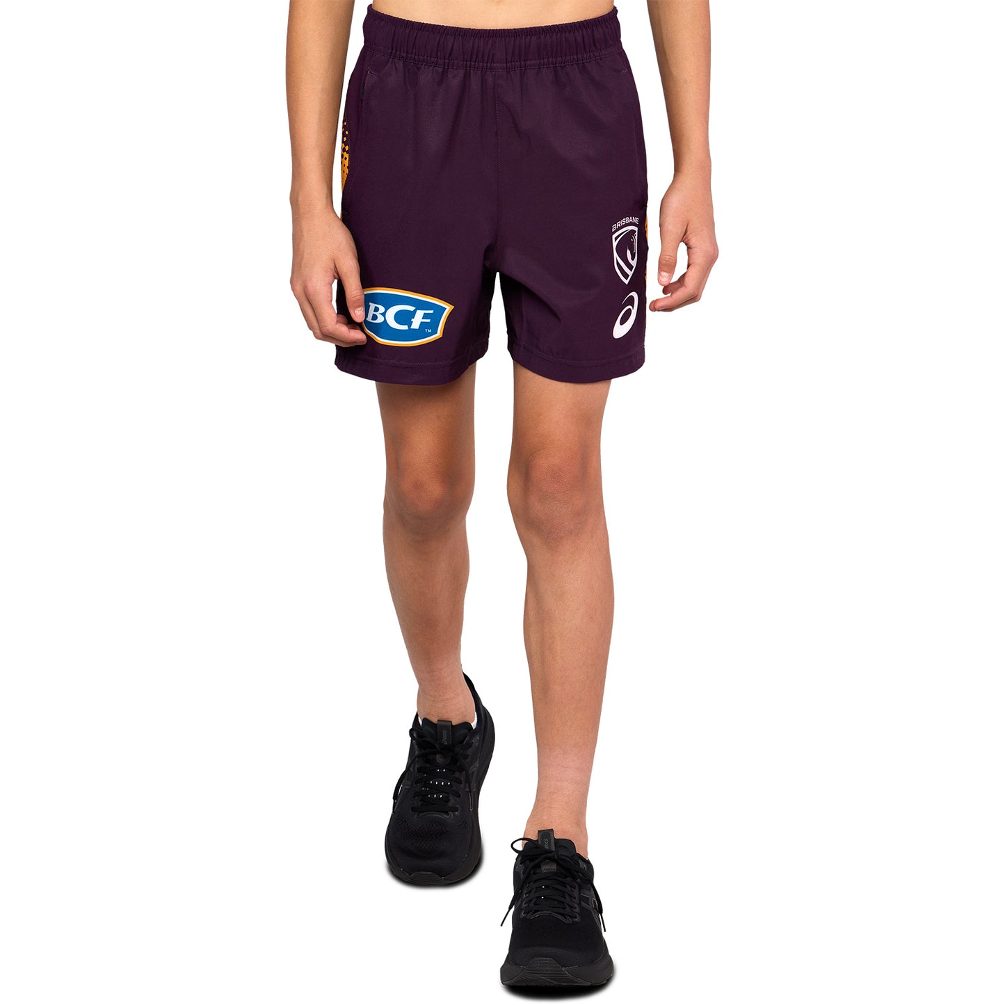 Brisbane Broncos Youth 2026 Training Shorts Maroon