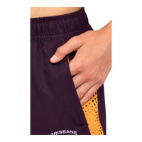 Brisbane Broncos Youth 2026 Training Shorts Maroon