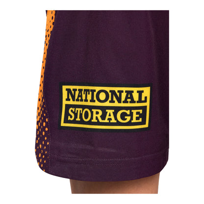 Brisbane Broncos Youth 2026 Training Shorts Maroon - View 10
