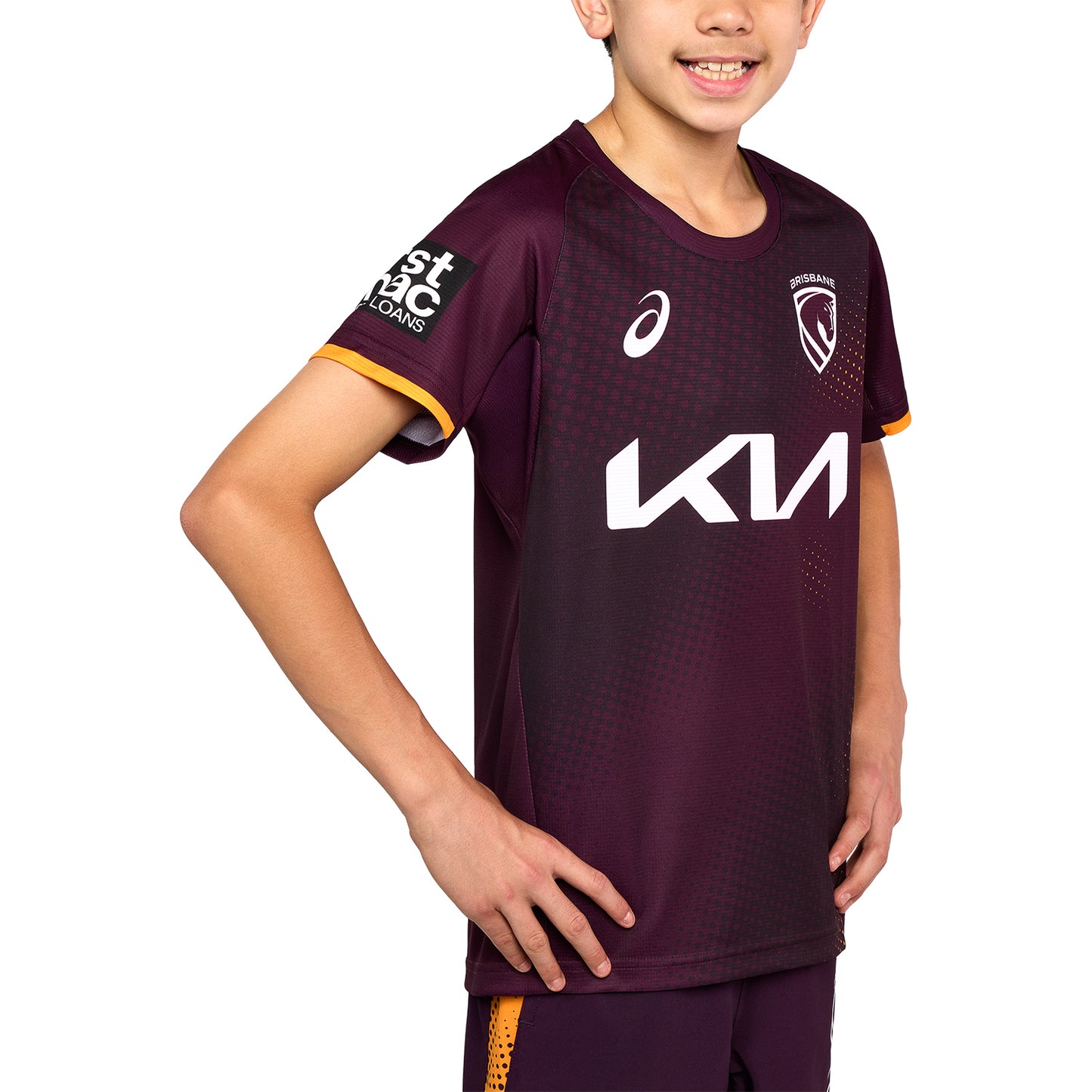 Brisbane Broncos Youth 2026 Training Tee Maroon