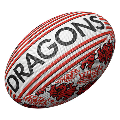 St George Illawarra Dragons Surf To Turf Ball Size 3 - View 2