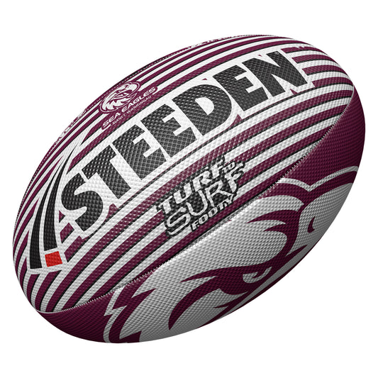 Manly Warringah Sea Eagles Surf To Turf Ball Size 3 - View 1