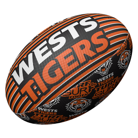 Wests Tigers Surf To Turf Ball Size 3 - View 2