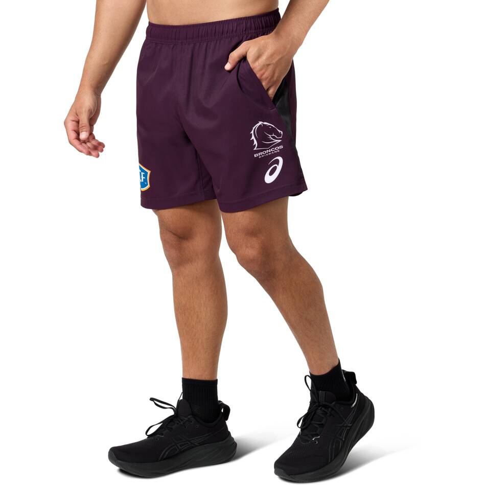 Brisbane Broncos NRL Shorts Brisbane Broncos NRL Home Supporters Shorts | Official Team Shorts For Adults Sizes S To 5XL Brisbane Broncos Shorts - Foto 6