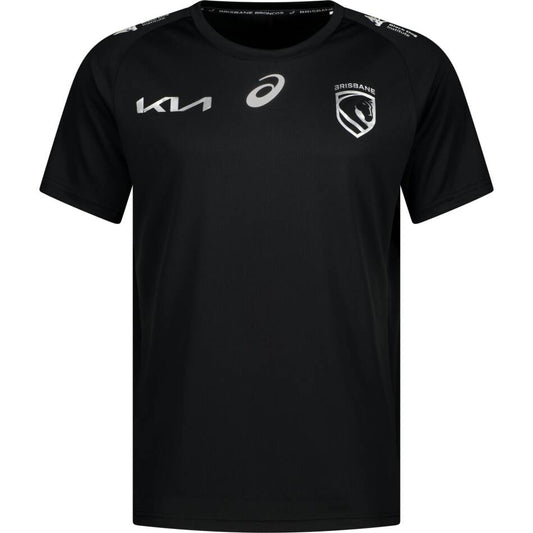 Brisbane Broncos Mens 2026 Black Run Out Tee - View 1