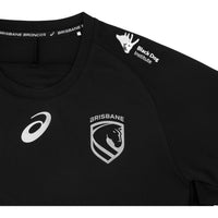 Brisbane Broncos Mens 2026 Black Run Out Tee