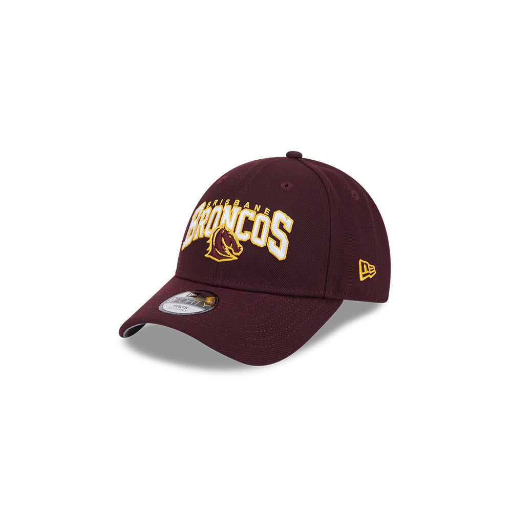 Brisbane Broncos Youth 9Forty Logo Arch Cap - View 1