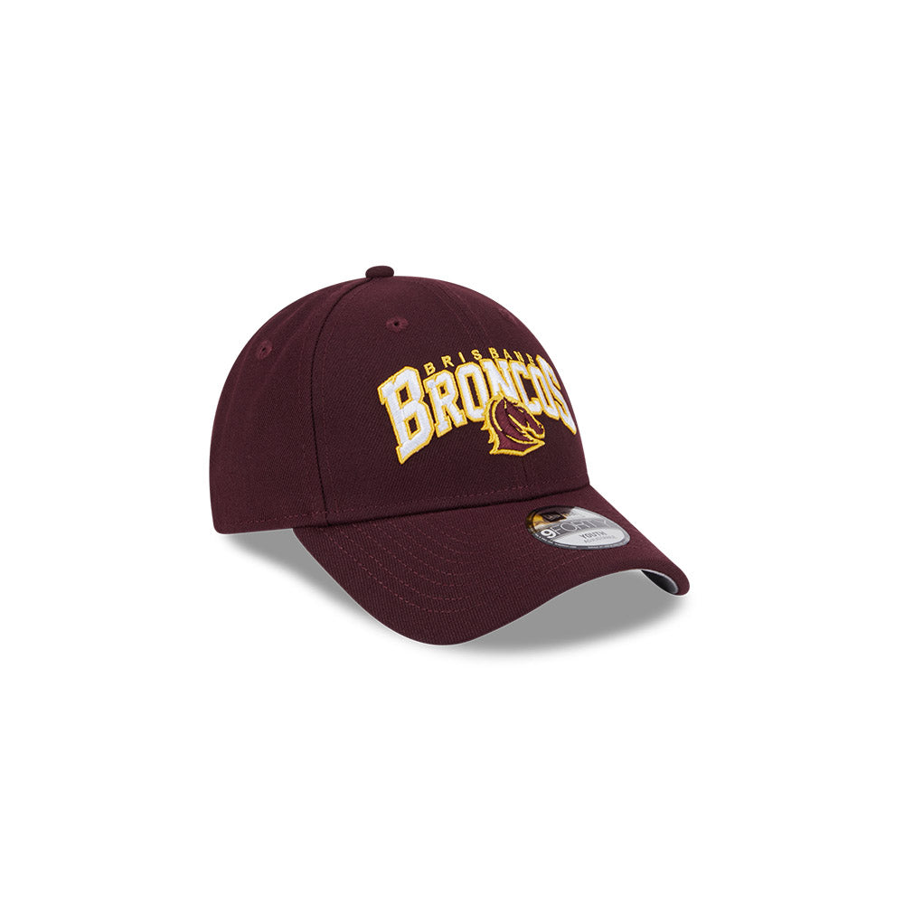 Brisbane Broncos Youth 9Forty Logo Arch Cap - View 4