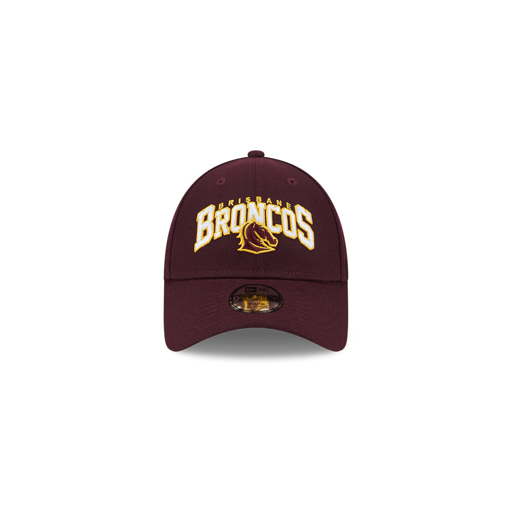 Brisbane Broncos Youth 9Forty Logo Arch Cap - View 2